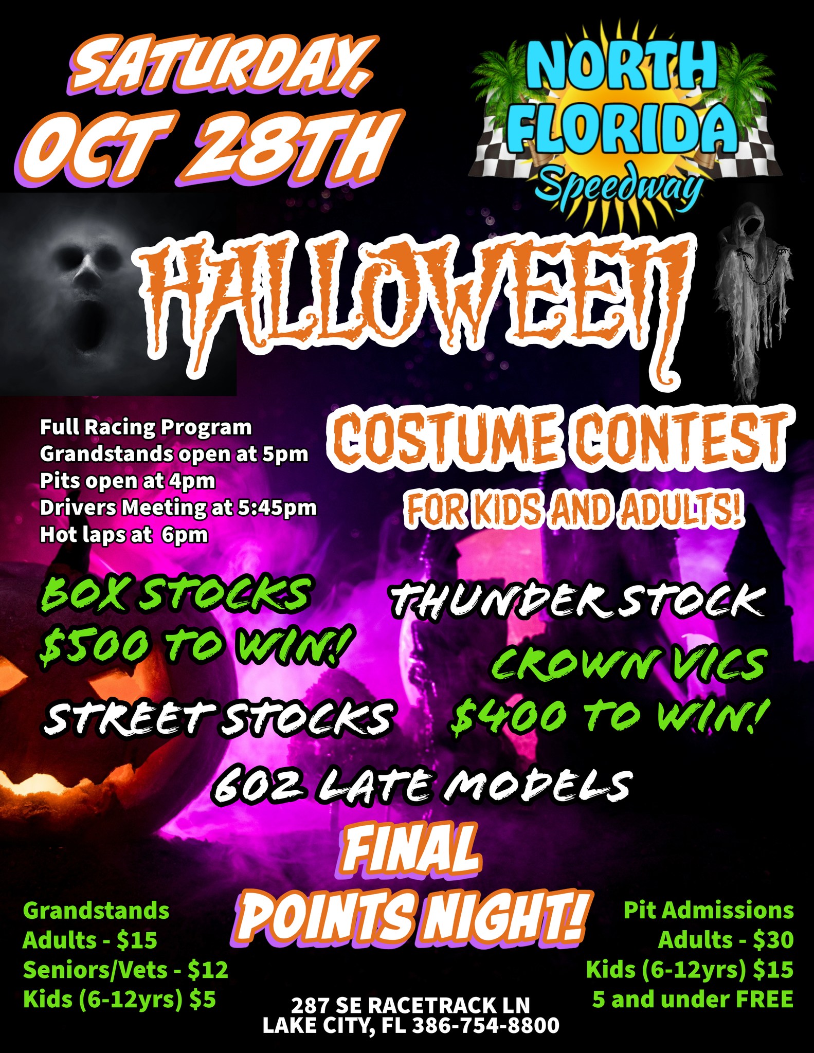 Race Results for 10/28/2023